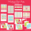 Woodland Owl Birthday Party Printable Collection
